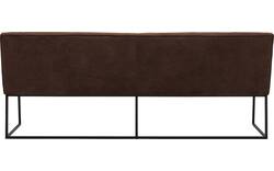 Goossens excellent eetkamerbank tom bruin leer - 8210556-02