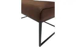 Goossens excellent eetkamerbank tom bruin leer - 8210556-02