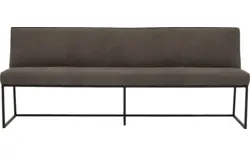 Goossens excellent eetkamerbank tom grijs leer - 8210557-02