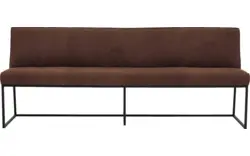 Goossens excellent eetkamerbank tom bruin leer - 8210558-02