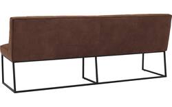 Goossens excellent eetkamerbank tom bruin leer - 8210558-02