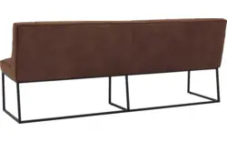 Goossens excellent eetkamerbank tom bruin leer - 8210558-02