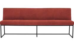 Goossens excellent eetkamerbank tom rood leer - 8210562-02