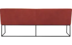 Goossens excellent eetkamerbank tom rood leer - 8210562-02