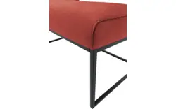 Goossens excellent eetkamerbank tom rood leer - 8210562-02