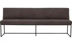 Goossens excellent eetkamerbank tom bruin leer - 8210563-02