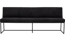 Goossens excellent eetkamerbank tom zwart leer - 8210564-02