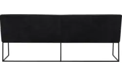 Goossens excellent eetkamerbank tom zwart leer - 8210564-02