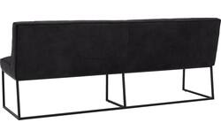 Goossens excellent eetkamerbank tom zwart leer - 8210564-02
