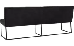 Goossens excellent eetkamerbank tom zwart leer - 8210564-02