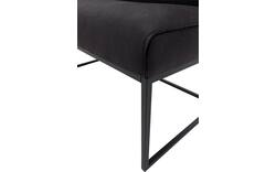Goossens excellent eetkamerbank tom zwart leer - 8210564-02