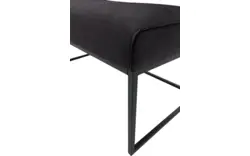 Goossens excellent eetkamerbank tom zwart leer - 8210564-02