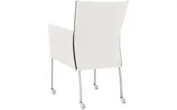 Goossens eetkamerstoel funk wit leer - 8210589-01