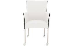 Goossens eetkamerstoel funk wit leer - 8210589-01