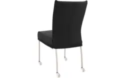 Goossens eetkamerstoel funk zwart leer - 8210590-01