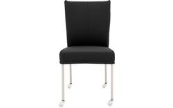 Goossens eetkamerstoel funk zwart leer - 8210590-01