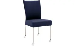 Goossens eetkamerstoel funk blauw leer - 8210592-01