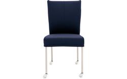 Goossens eetkamerstoel funk blauw leer - 8210592-03