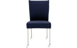 Goossens eetkamerstoel funk blauw leer - 8210592-01