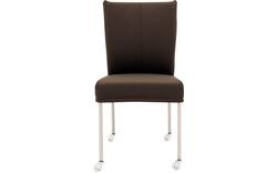 Goossens eetkamerstoel funk bruin leer - 8210593-01