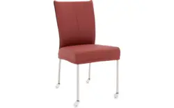 Goossens eetkamerstoel funk rood leer - 8210594-01
