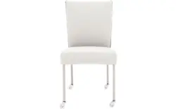 Goossens eetkamerstoel funk wit leer - 8210596-02