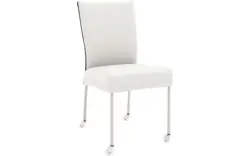 Goossens eetkamerstoel funk wit leer - 8210596-02