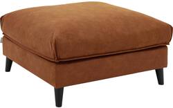 Goossens hocker jonas bruin micro leer - 8210597-02