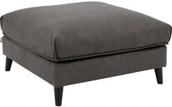 Goossens hocker jonas grijs micro leer - 8210598-02