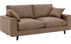 Goossens zitbank jonas bruin micro leer - 8210604-02