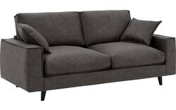 Goossens zitbank jonas grijs micro leer - 8210605-02