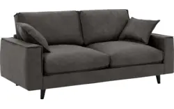 Goossens zitbank jonas grijs micro leer - 8210605-01