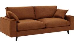 Goossens zitbank jonas bruin micro leer - 8210606-01