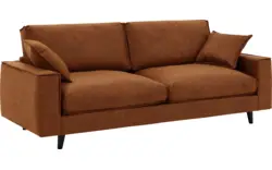 Goossens zitbank jonas bruin micro leer - 8210606-01