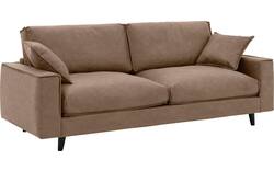 Goossens zitbank jonas bruin micro leer - 8210607-02