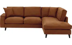 Goossens hoekbank jonas bruin micro leer - 8210609-01-gespiegeld