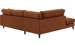 Goossens hoekbank jonas bruin micro leer - 8210609-01