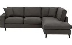 Goossens hoekbank jonas grijs micro leer - 8210610-01-gespiegeld