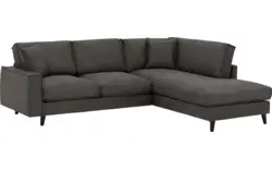 Goossens hoekbank jonas grijs micro leer - 8210610-01-gespiegeld