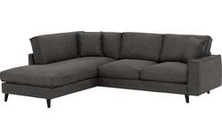 Goossens hoekbank jonas grijs micro leer - 8210610-01