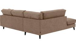 Goossens hoekbank jonas bruin micro leer - 8210611-01