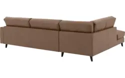 Goossens hoekbank jonas bruin micro leer - 8210615-01