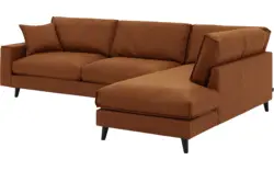 Goossens hoekbank jonas bruin micro leer - 8210616-01-gespiegeld