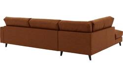 Goossens hoekbank jonas bruin micro leer - 8210616-01