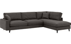 Goossens hoekbank jonas grijs micro leer - 8210617-02-gespiegeld