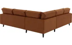 Goossens hoekbank jonas bruin micro leer - 8210622-06