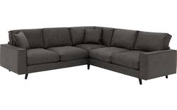 Goossens hoekbank jonas grijs micro leer - 8210623-02