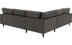 Goossens hoekbank jonas grijs micro leer - 8210623-01