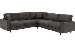 Goossens hoekbank jonas grijs micro leer - 8210624-02