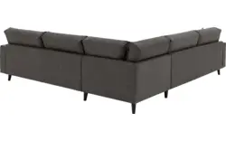 Goossens hoekbank jonas grijs micro leer - 8210624-01